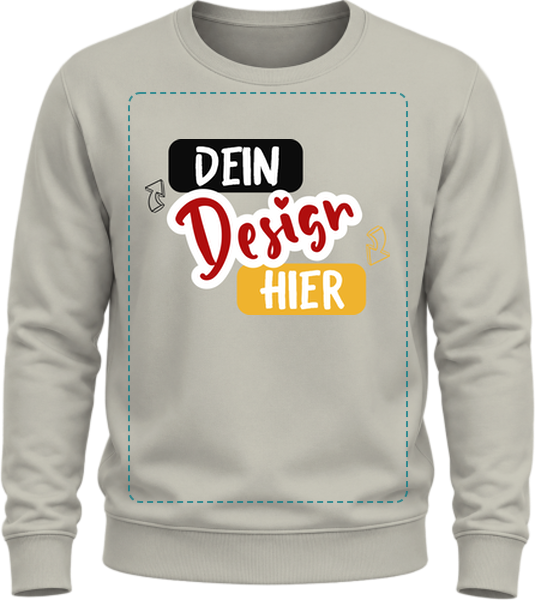B&C CREW Sweatshirt ohne Kapuze