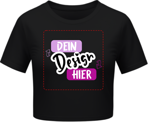 BYB Crop-Top Damen T-Shirt · Schwarz