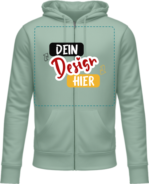 B&C ZIPPED Hoodie mit Reißverschluss